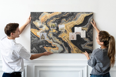 Cork display board Gold marble