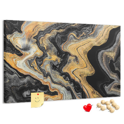Cork display board Gold marble