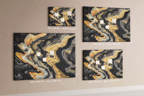 Cork display board Gold marble