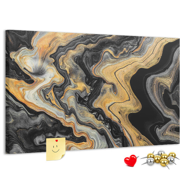 Cork display board Gold marble