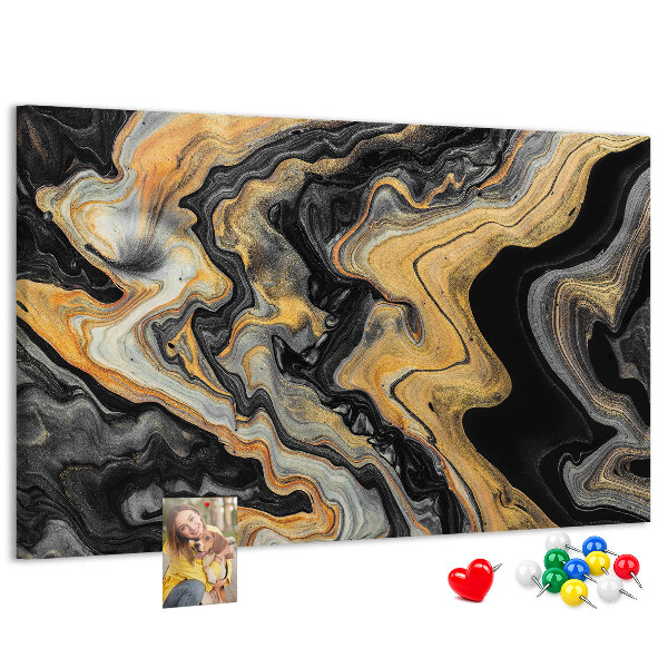 Cork display board Gold marble