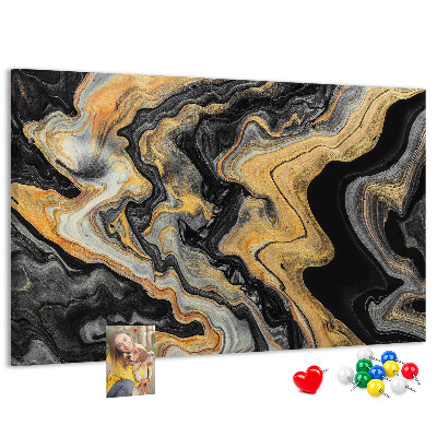 Cork display board Gold marble