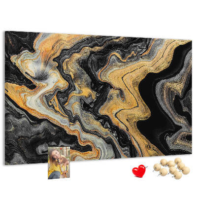 Cork display board Gold marble