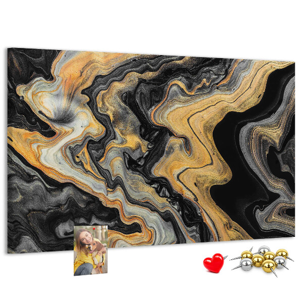 Cork display board Gold marble