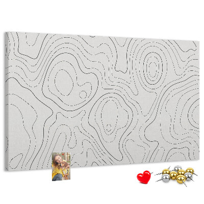 Cork memo board Splashes abstraction