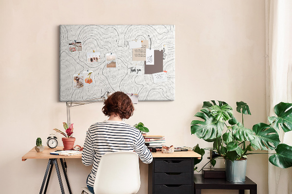 Cork memo board Splashes abstraction