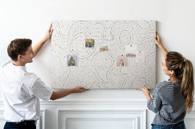 Cork memo board Splashes abstraction