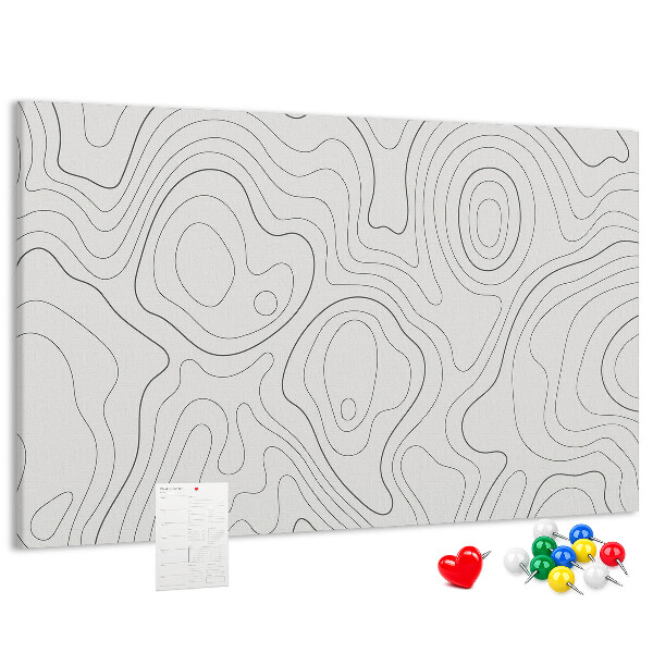 Cork memo board Splashes abstraction