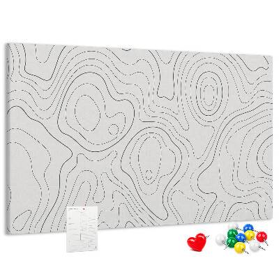 Cork memo board Splashes abstraction