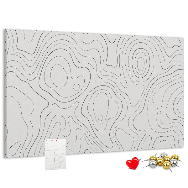 Cork memo board Splashes abstraction