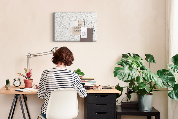 Cork memo board Splashes abstraction