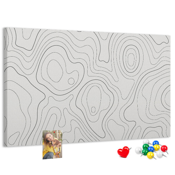 Cork memo board Splashes abstraction