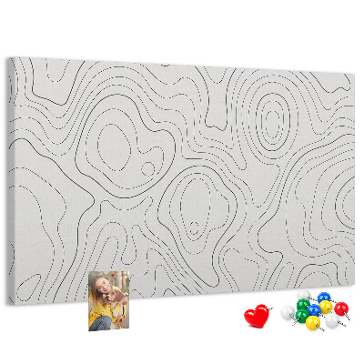 Cork memo board Splashes abstraction
