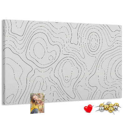 Cork memo board Splashes abstraction