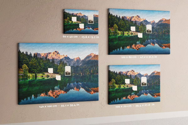 Cork board Lake landscape