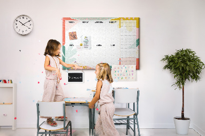 Cork display board Simple weekly planner