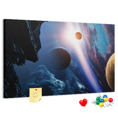 Cork memo board Great galaxy