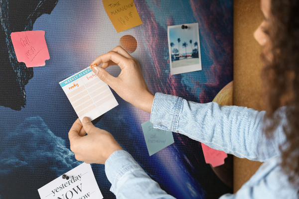 Cork memo board Great galaxy
