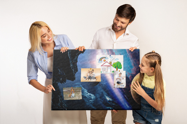 Cork memo board Great galaxy