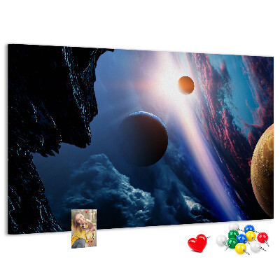 Cork memo board Great galaxy