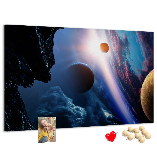 Cork memo board Great galaxy