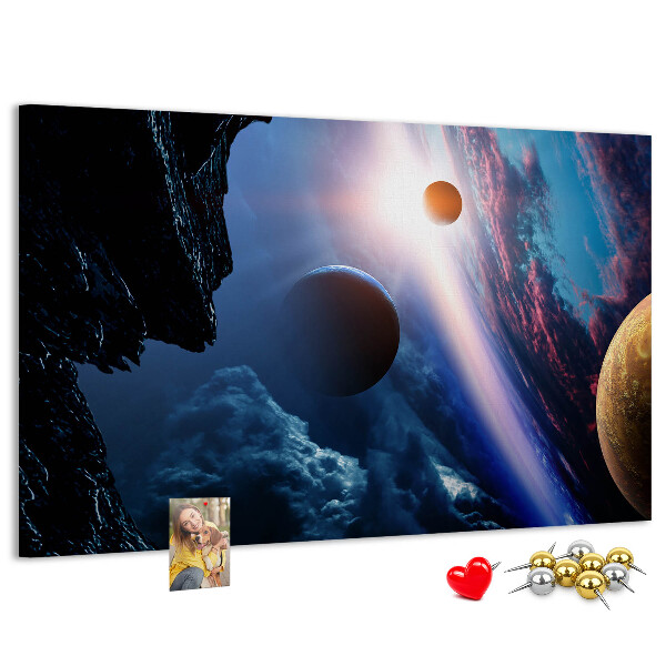 Cork memo board Great galaxy