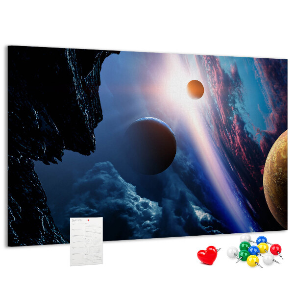 Cork memo board Great galaxy
