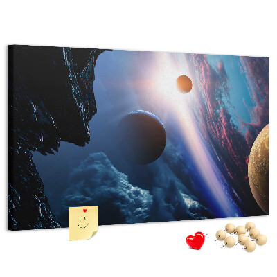 Cork memo board Great galaxy
