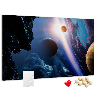 Cork memo board Great galaxy