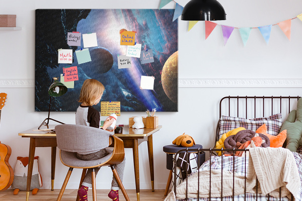 Cork memo board Great galaxy