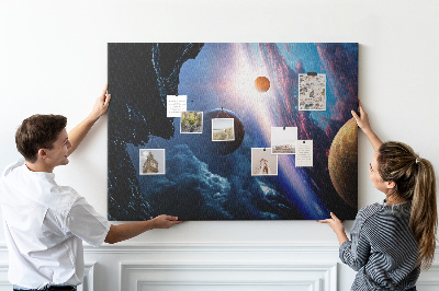 Cork memo board Great galaxy