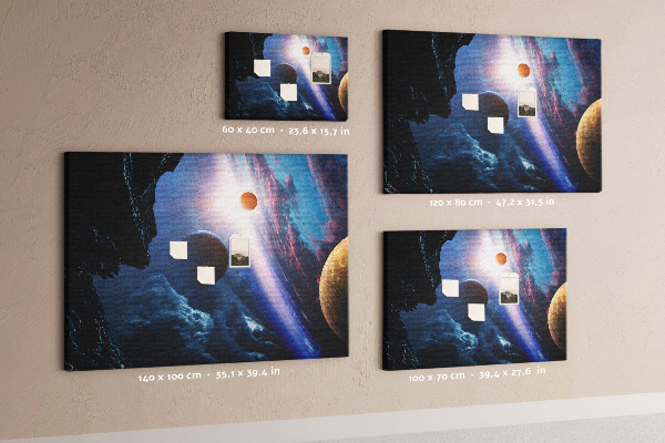 Cork memo board Great galaxy