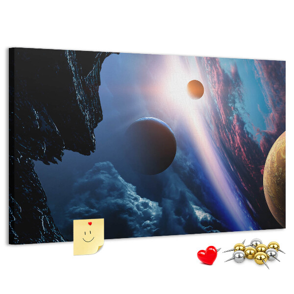 Cork memo board Great galaxy