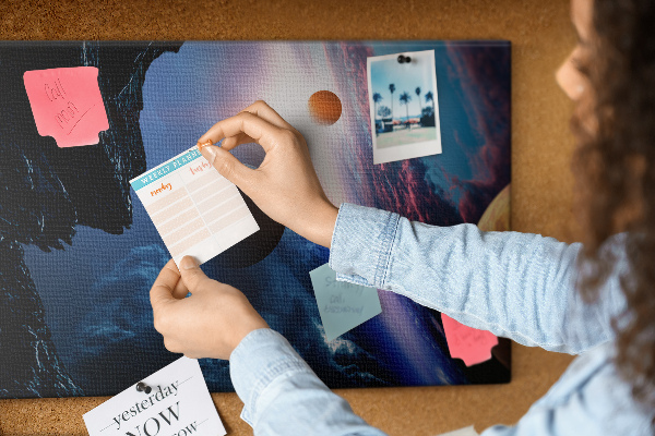 Cork memo board Great galaxy