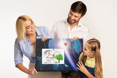 Cork memo board Great galaxy