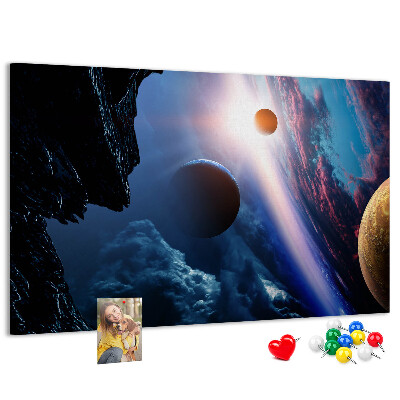 Cork memo board Great galaxy