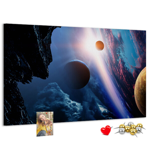 Cork memo board Great galaxy