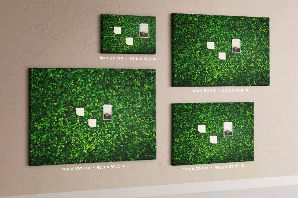 Cork memo board Hedge leaves