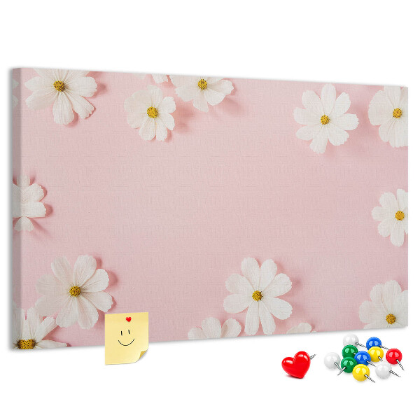 Cork board Daisy flowers