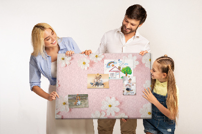 Cork board Daisy flowers
