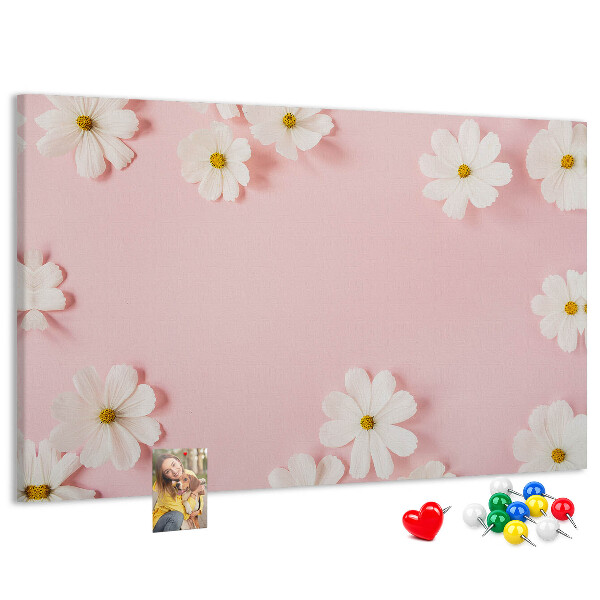 Cork board Daisy flowers
