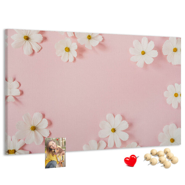 Cork board Daisy flowers