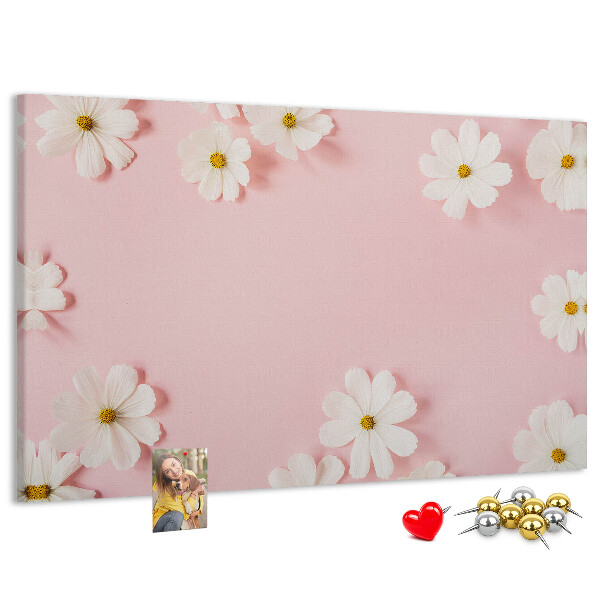 Cork board Daisy flowers