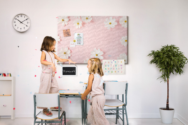 Cork board Daisy flowers