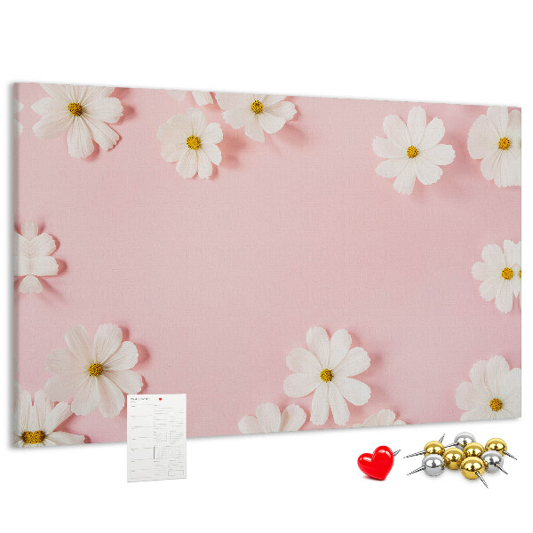 Cork board Daisy flowers