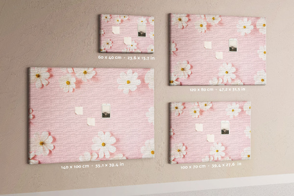 Cork board Daisy flowers