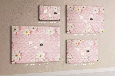 Cork board Daisy flowers