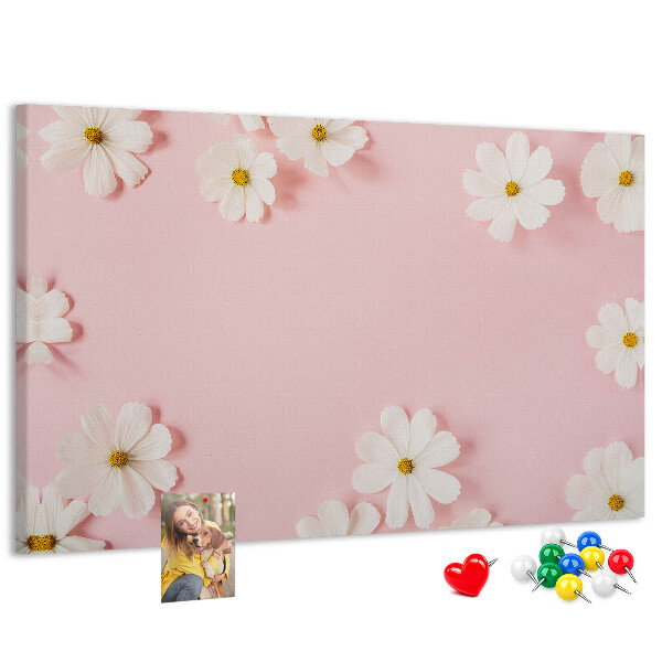 Cork board Daisy flowers