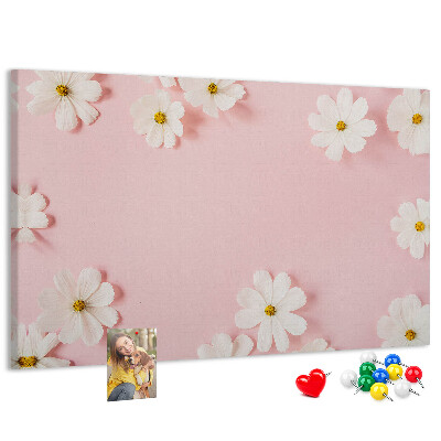 Cork board Daisy flowers