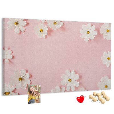 Cork board Daisy flowers